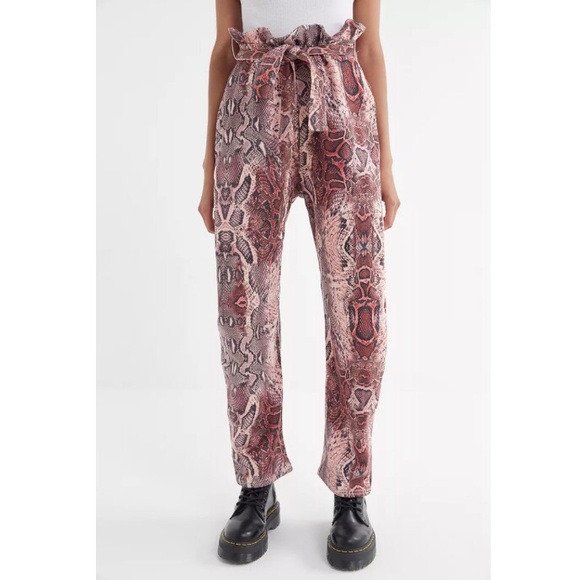 House of Sunny Pants - House of Sunny snakeskin print pants